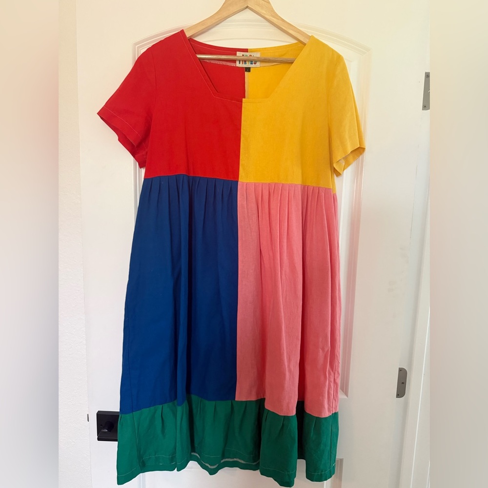 Colorful Women’s Patchwork Dress